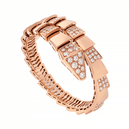[Resenly Jewelry]SERPENTI WIDE BRACELET PINK GOLD DIAMOND