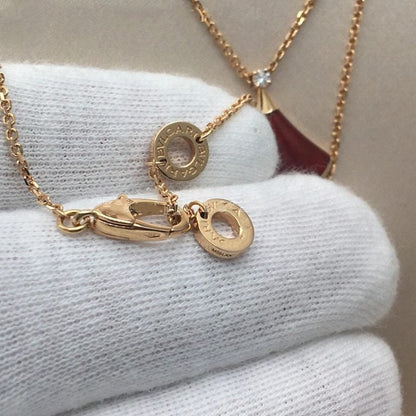 [Resenly Jewelry]DREAM NECKLACE CARNELIAN 1 DIAMOND