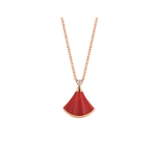 [Resenly Jewelry]DREAM NECKLACE CARNELIAN 1 DIAMOND