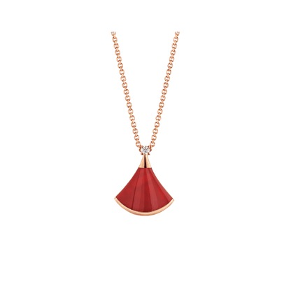 [Resenly Jewelry]DREAM NECKLACE CARNELIAN 1 DIAMOND