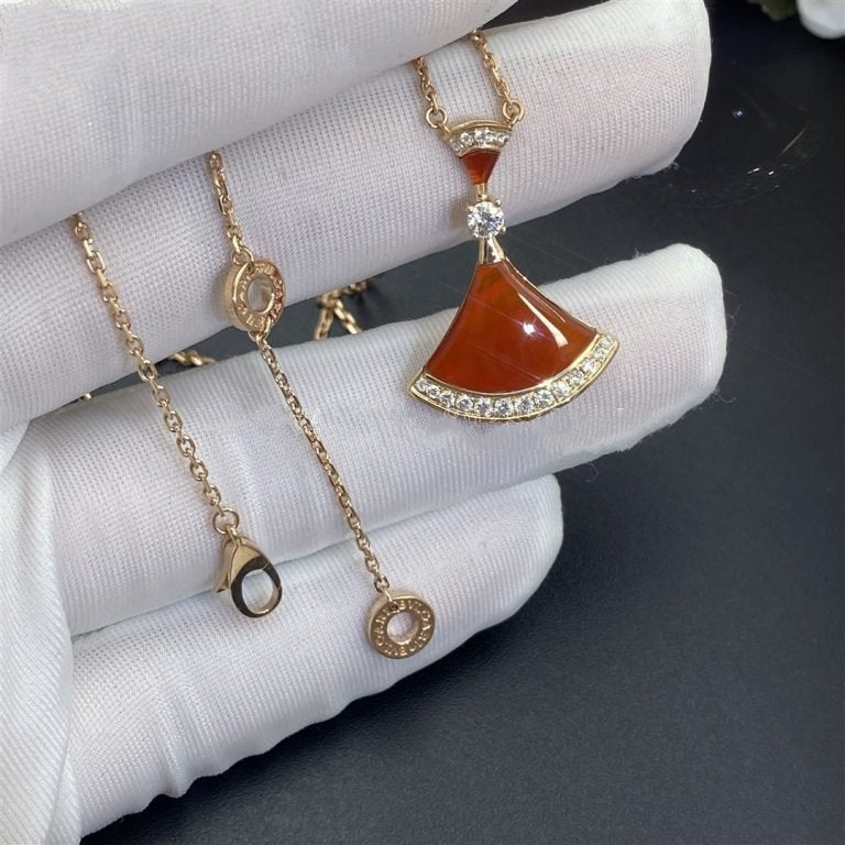 [Resenly Jewelry]DREAM NECKLACE CARNELIAN DIAMOND