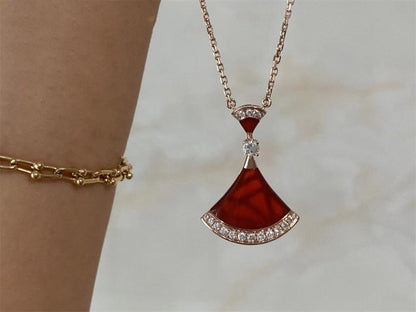 [Resenly Jewelry]DREAM NECKLACE CARNELIAN DIAMOND