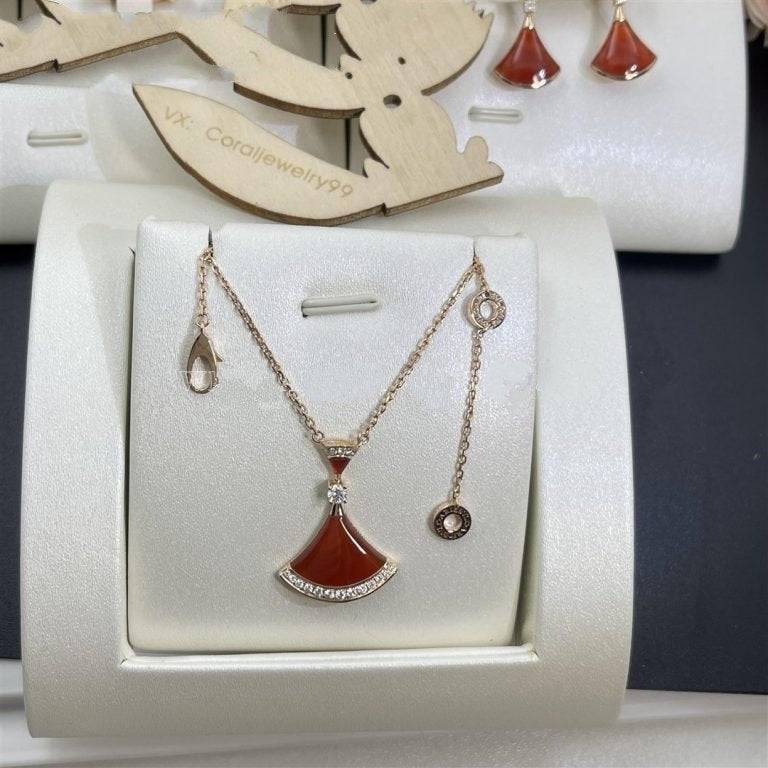 [Resenly Jewelry]DREAM NECKLACE CARNELIAN DIAMOND