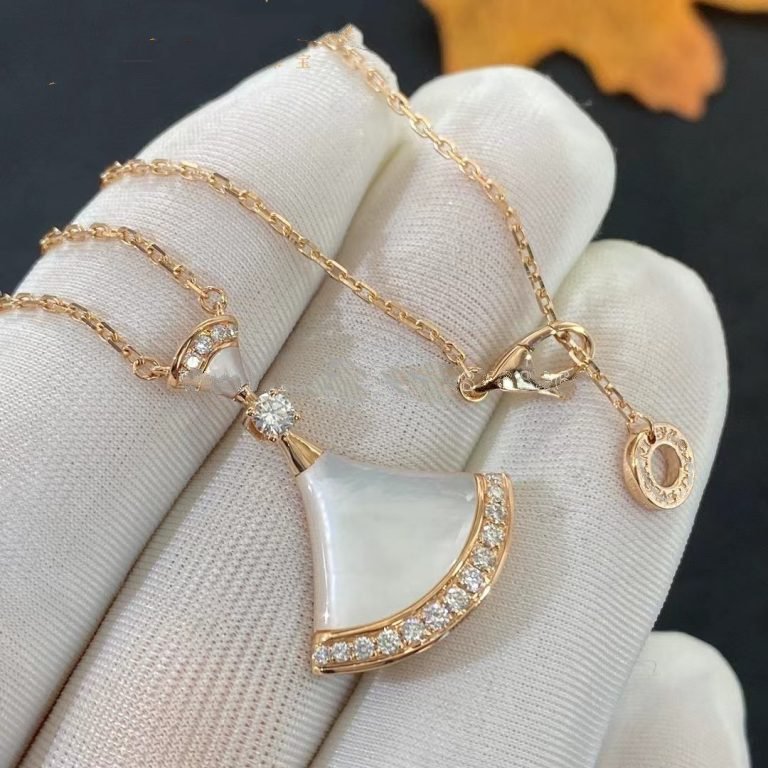 [Resenly Jewelry]DREAM NECKLACE MOP PINK GOLD DIAMOND