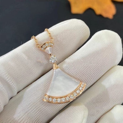 [Resenly Jewelry]DREAM NECKLACE MOP PINK GOLD DIAMOND