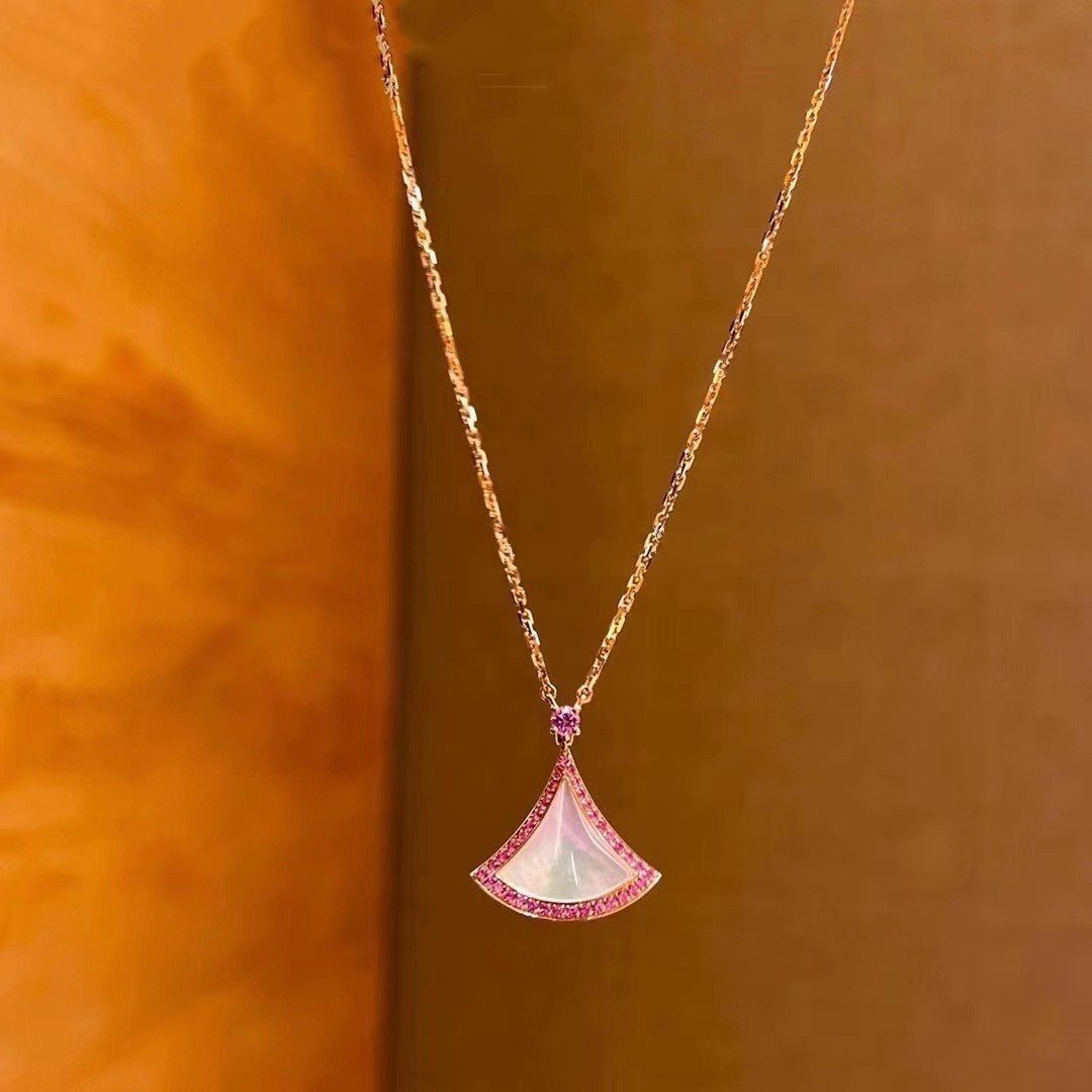 [Resenly Jewelry]DREAM NECKLACE MOP DIAMOND PINK