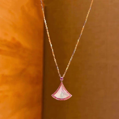 [Resenly Jewelry]DREAM NECKLACE MOP DIAMOND PINK