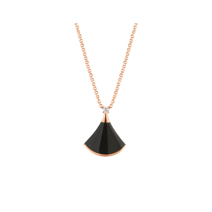 [Resenly Jewelry]DREAM NECKLACE ONYX 1 DIAMOND