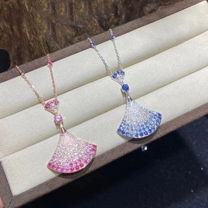[Resenly Jewelry]DREAM NECKLACK DIAMOND PINK GOLD