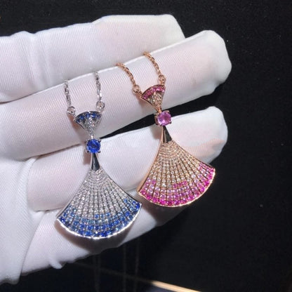 [Resenly Jewelry]DREAM NECKLACK DIAMOND PINK GOLD