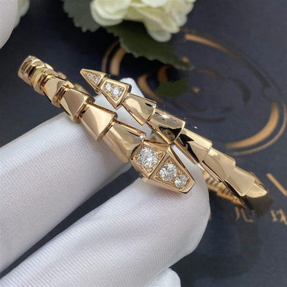 [Resenly Jewelry]SERPENTI BRACELET DIAMONDS PINK GOLD