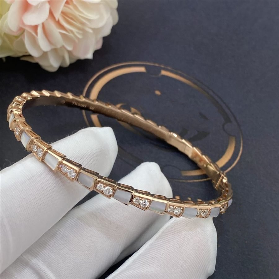 [Resenly Jewelry]SERPENTI BRACELET PINK GOLD MOP DIAMOND