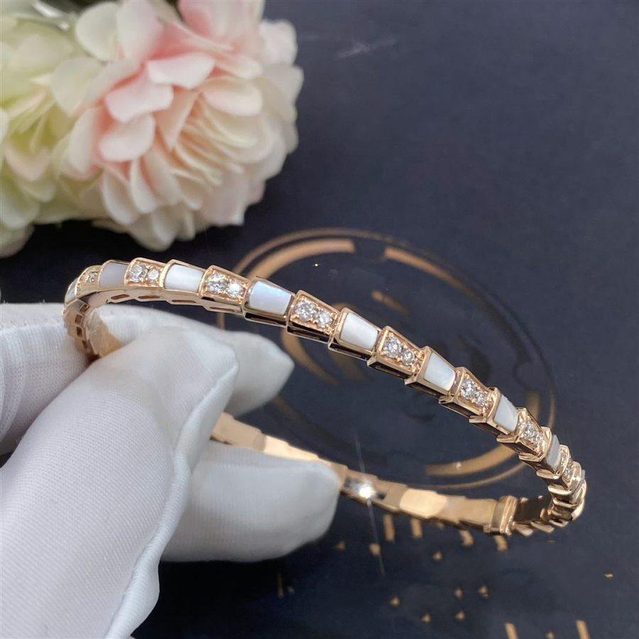 [Resenly Jewelry]SERPENTI BRACELET PINK GOLD MOP DIAMOND