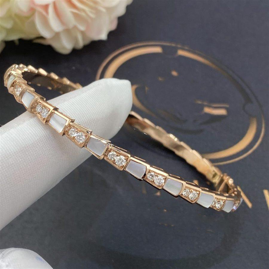 [Resenly Jewelry]SERPENTI BRACELET PINK GOLD MOP DIAMOND
