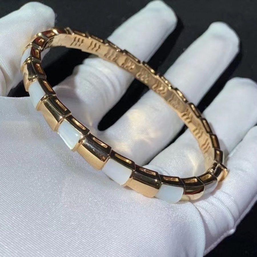 [Resenly Jewelry]SERPENTI BRACELET PINK GOLD MOP