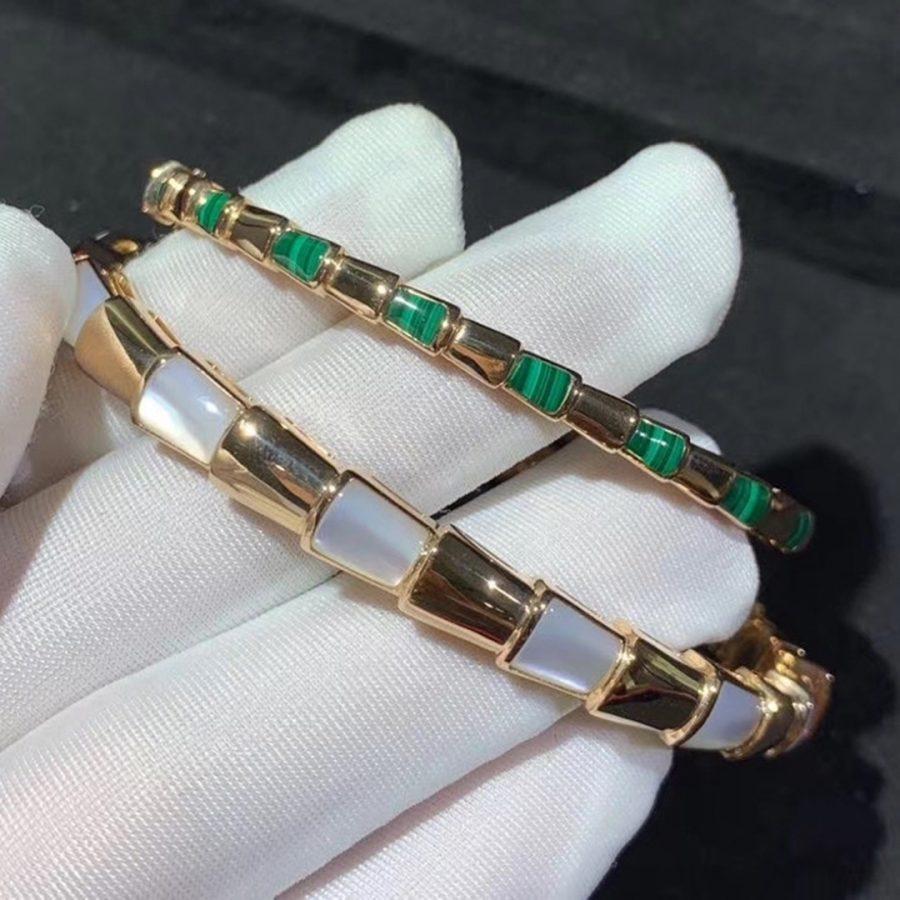 [Resenly Jewelry]SERPENTI BRACELET PINK GOLD MOP