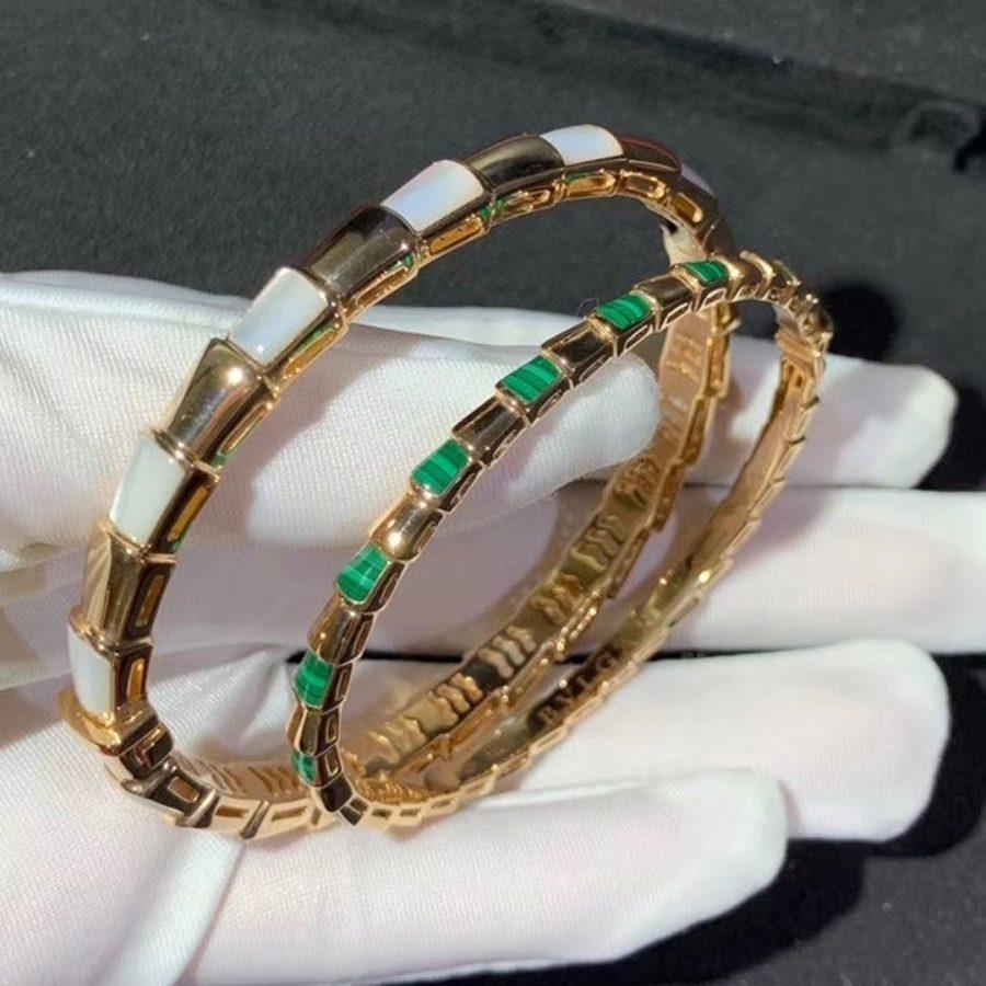 [Resenly Jewelry]SERPENTI BRACELET PINK GOLD MOP