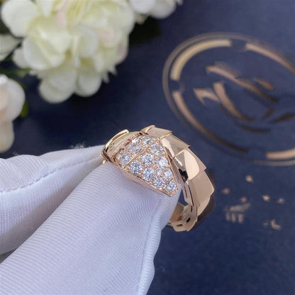 [Resenly Jewelry]SERPENTI RING PINK GOLD DIAMOND