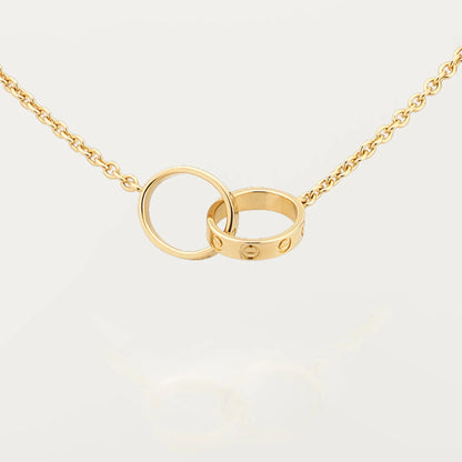 [Resenly Jewelry]LOVE DOUBLE RING NECKLACE