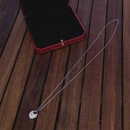 [Resenly Jewelry]AMULETTE SILVER FULL DIAMOND NECKLACE
