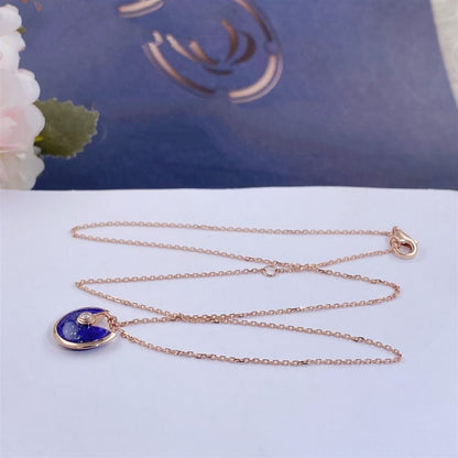 [Resenly Jewelry]AMULETTE ROSE GOLD AGATE NECKLACE