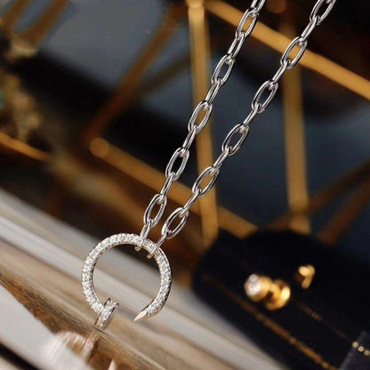 [Resenly Jewelry]JUSTE NECKLACE FULL DIAMONDS