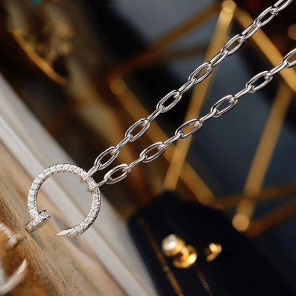 [Resenly Jewelry]JUSTE NECKLACE FULL DIAMONDS