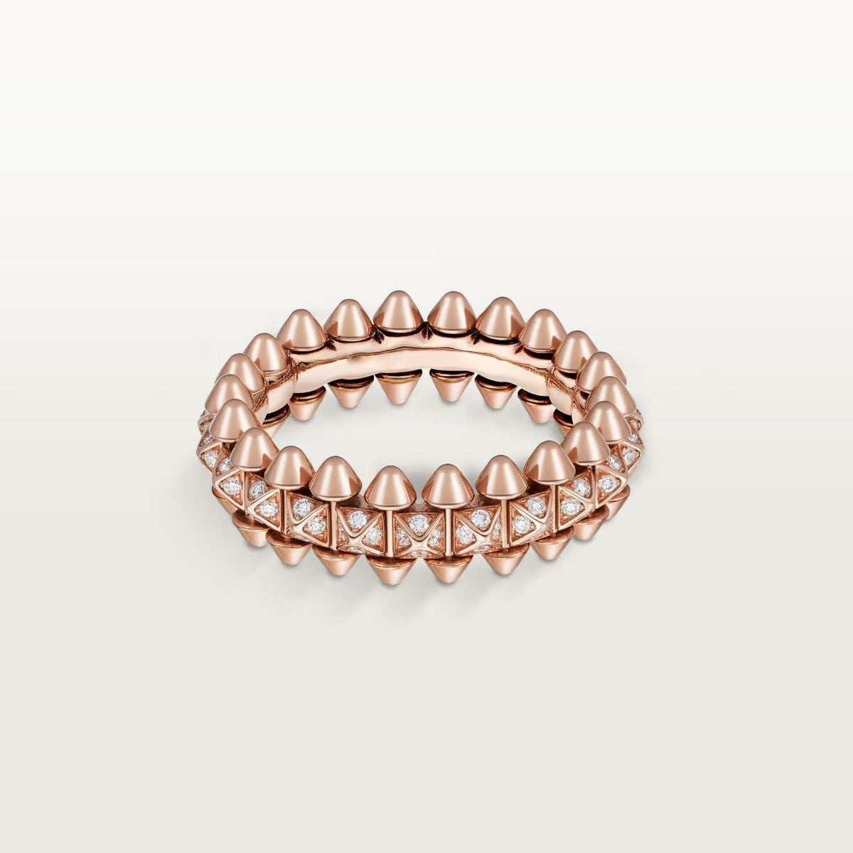 [Resenly Jewelry]CLASH 6.4MM SMALL FULL DIAMOND RING