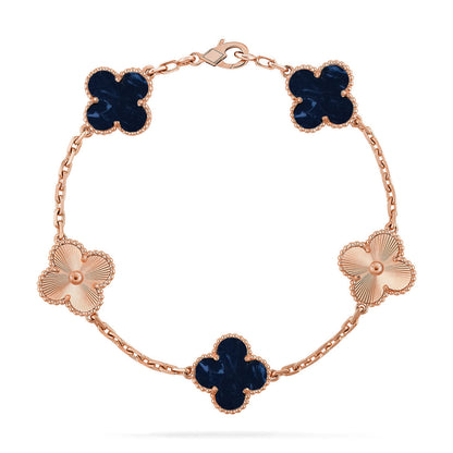 [Resenly Jewelry]CLOVER 5 MOTIF PIETERSITE BRACELET COLLECTION