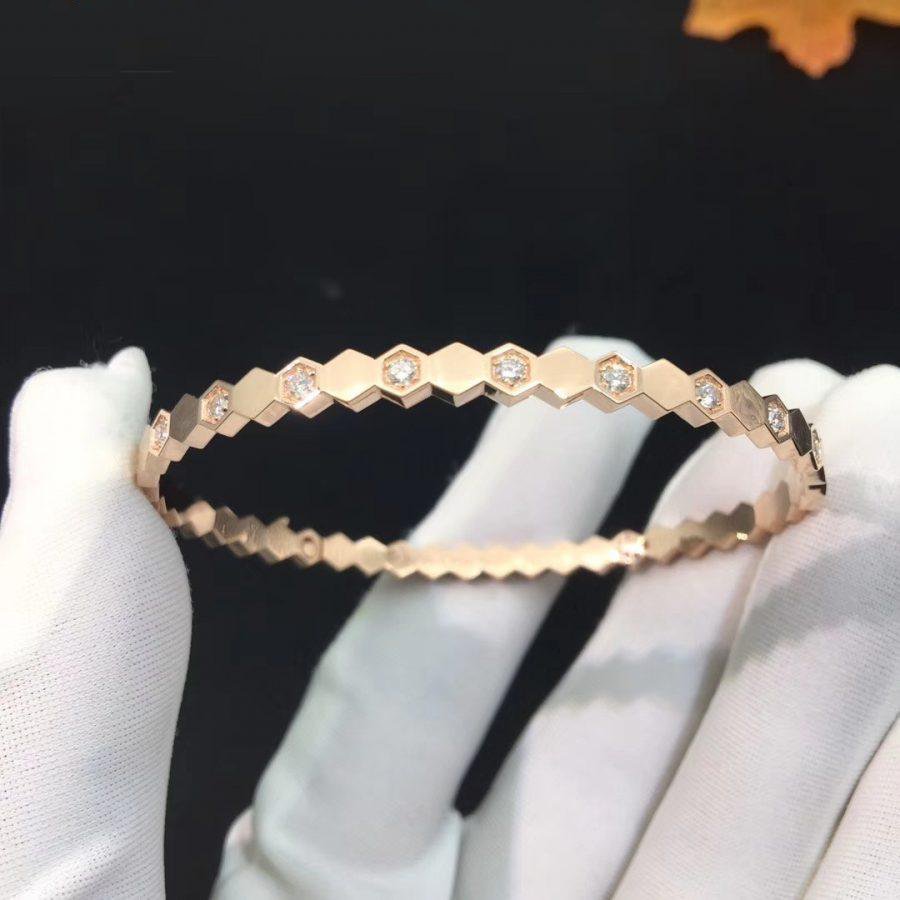 [Resenly Jewelry]BEE LOVE PINK GOLD DIAMOND BRACELET