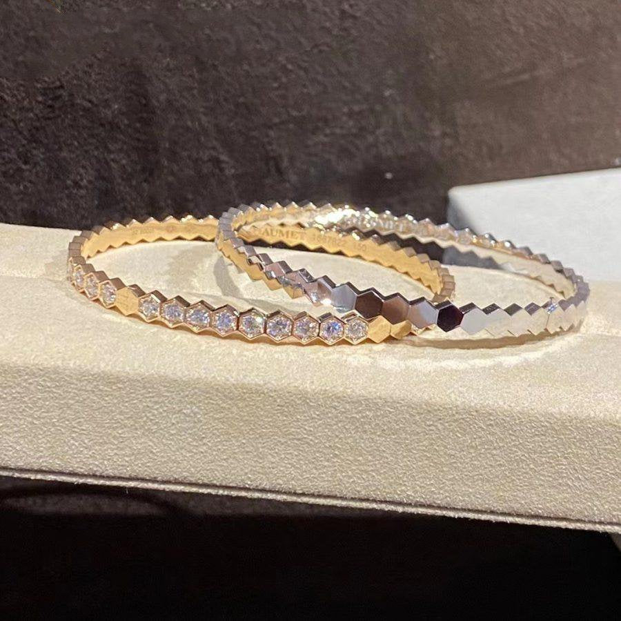 [Resenly Jewelry]BEE LOVE GOLD BRACELET FULL DIAMOND