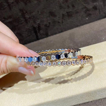 [Resenly Jewelry]BEE LOVE GOLD BRACELET FULL DIAMOND