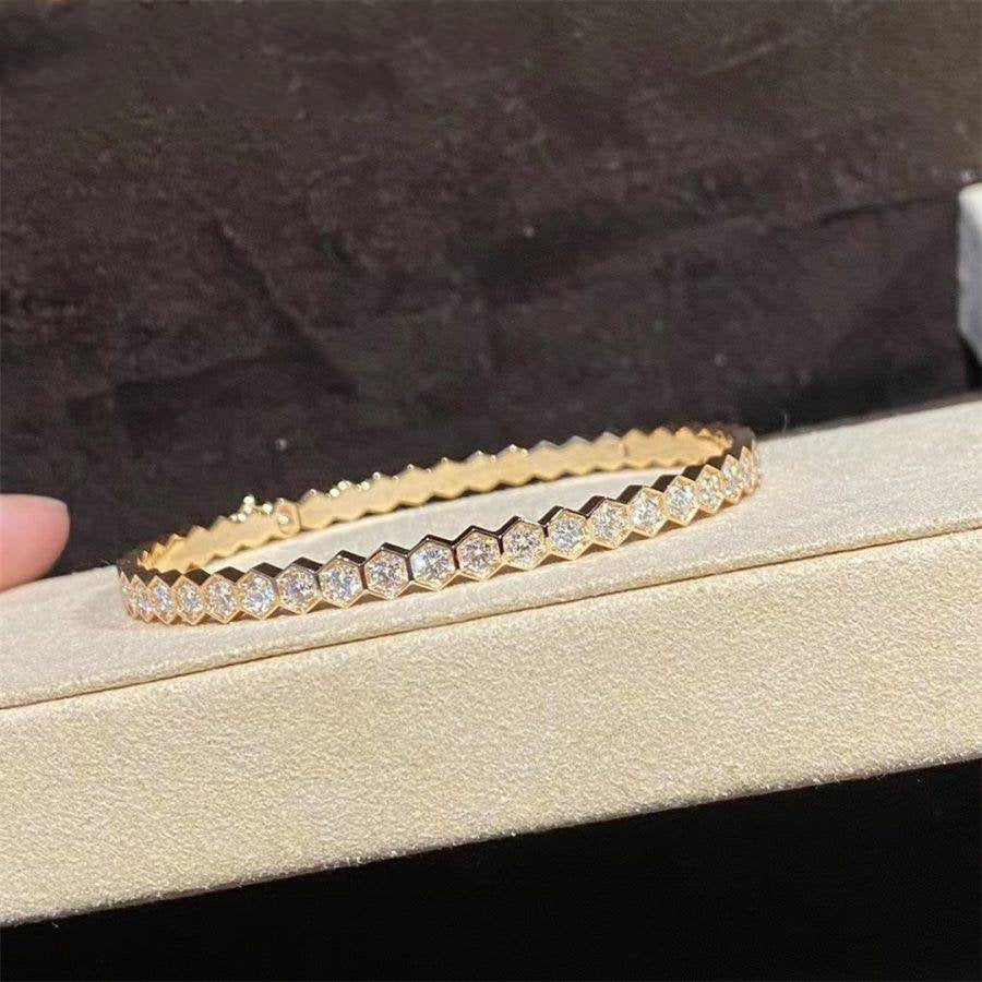 [Resenly Jewelry]BEE LOVE GOLD BRACELET FULL DIAMOND