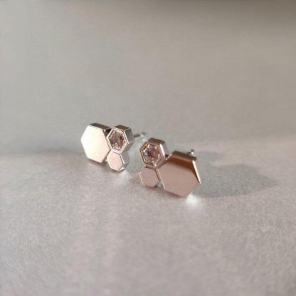 [Resenly Jewelry]BEE LOVE SILVER DIAMOND EARRINGS