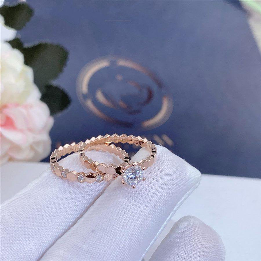 [Resenly Jewelry]BEE LOVE RING PINK GOLD 1 DIAMOND