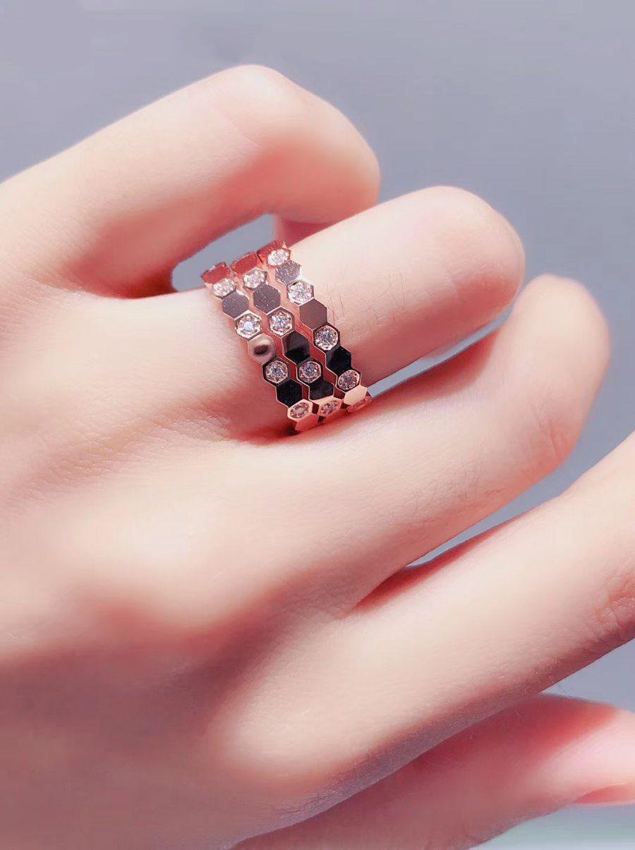 [Resenly Jewelry]BEE LOVE RING PINK GOLD DIAMOND