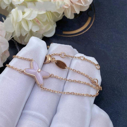 [Resenly Jewelry]JEUX BRACELET PINK MOP PINK GOLD 1 DIAMOND
