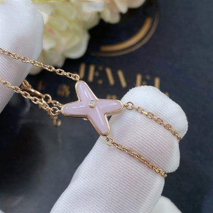 [Resenly Jewelry]JEUX BRACELET PINK MOP PINK GOLD 1 DIAMOND