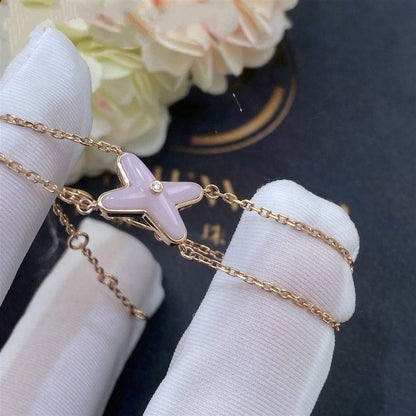 [Resenly Jewelry]JEUX BRACELET PINK MOP PINK GOLD 1 DIAMOND