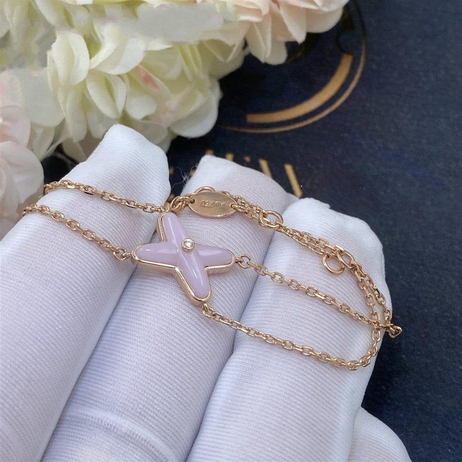 [Resenly Jewelry]JEUX BRACELET PINK MOP PINK GOLD 1 DIAMOND