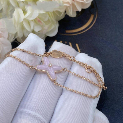 [Resenly Jewelry]JEUX BRACELET PINK MOP PINK GOLD 1 DIAMOND
