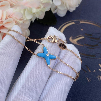 [Resenly Jewelry]JEUX BRACELET TURQUOISE PINK GOLD 1 DIAMOND