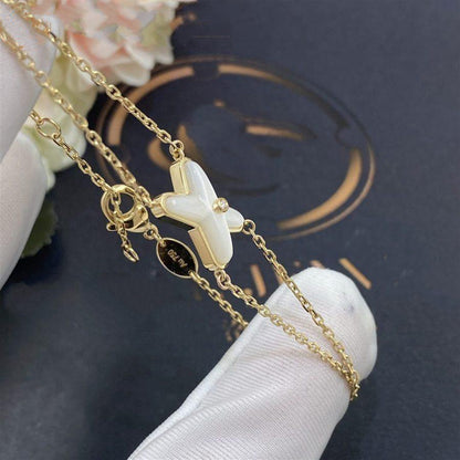 [Resenly Jewelry]JEUX BRACELET WHITE MOP GOLD 1 DIAMOND