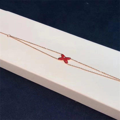 [Resenly Jewelry]JEUX BRACELET CARNELIAN PINK GOLD 1 DIAMOND