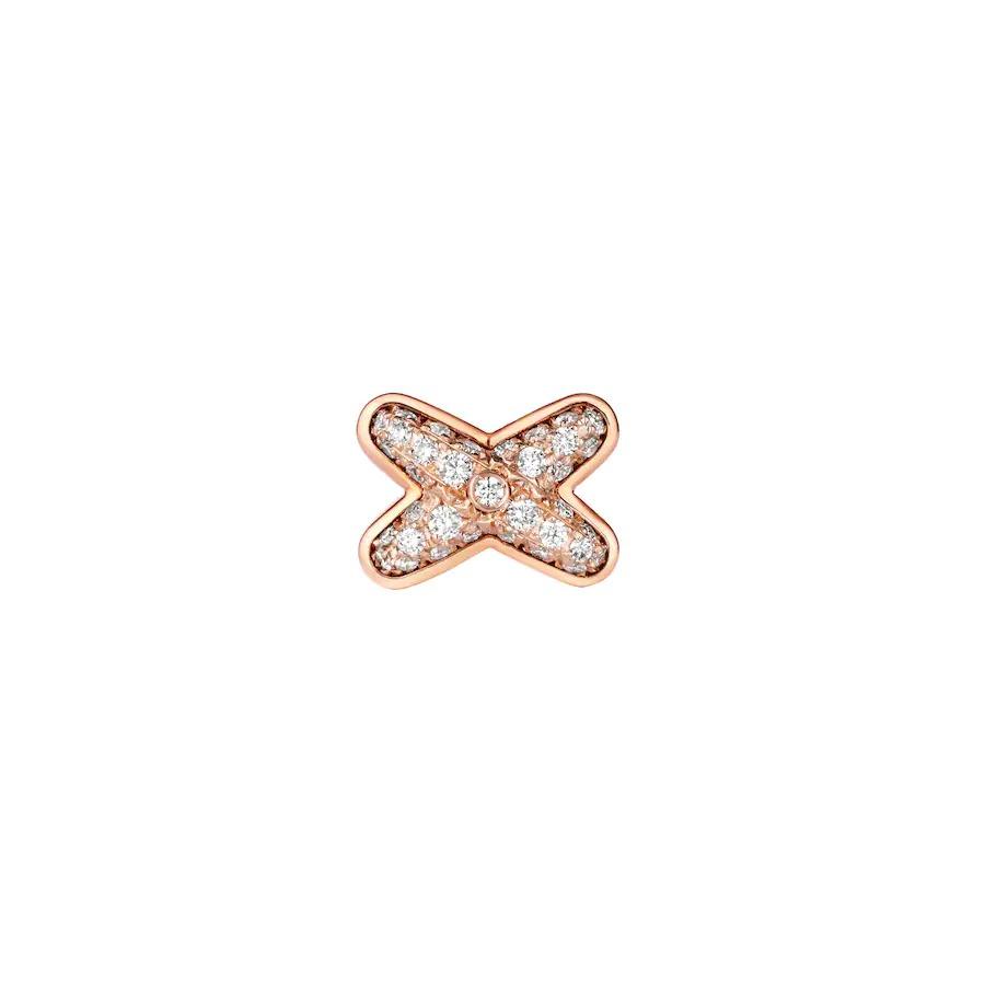 [Resenly Jewelry]JEUX DE PINK GOLD DIAMOND EARRINGS