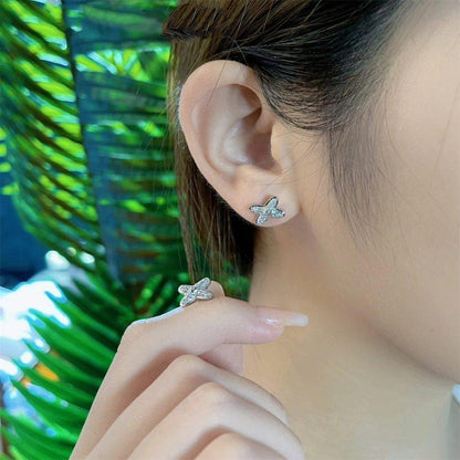 [Resenly Jewelry]JEUX DE SILVER DIAMOND EARRINGS