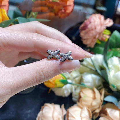 [Resenly Jewelry]JEUX DE SILVER DIAMOND EARRINGS