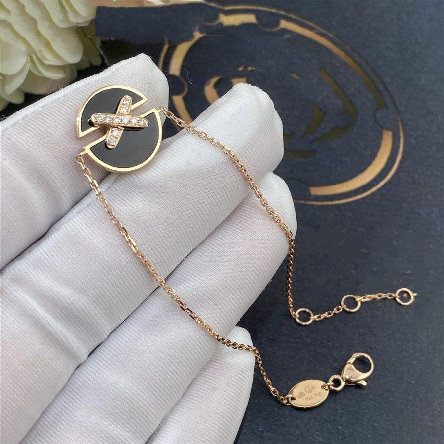 [Resenly Jewelry]JEUX DE BRACELET ONYX PINK GOLD DIAMOND