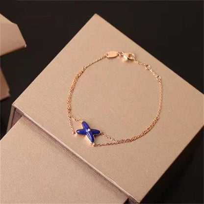 [Resenly Jewelry]Hollow Design Four-Leaf Clover Flower Shape Ring