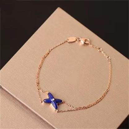 [Resenly Jewelry]Hollow Design Four-Leaf Clover Flower Shape Ring